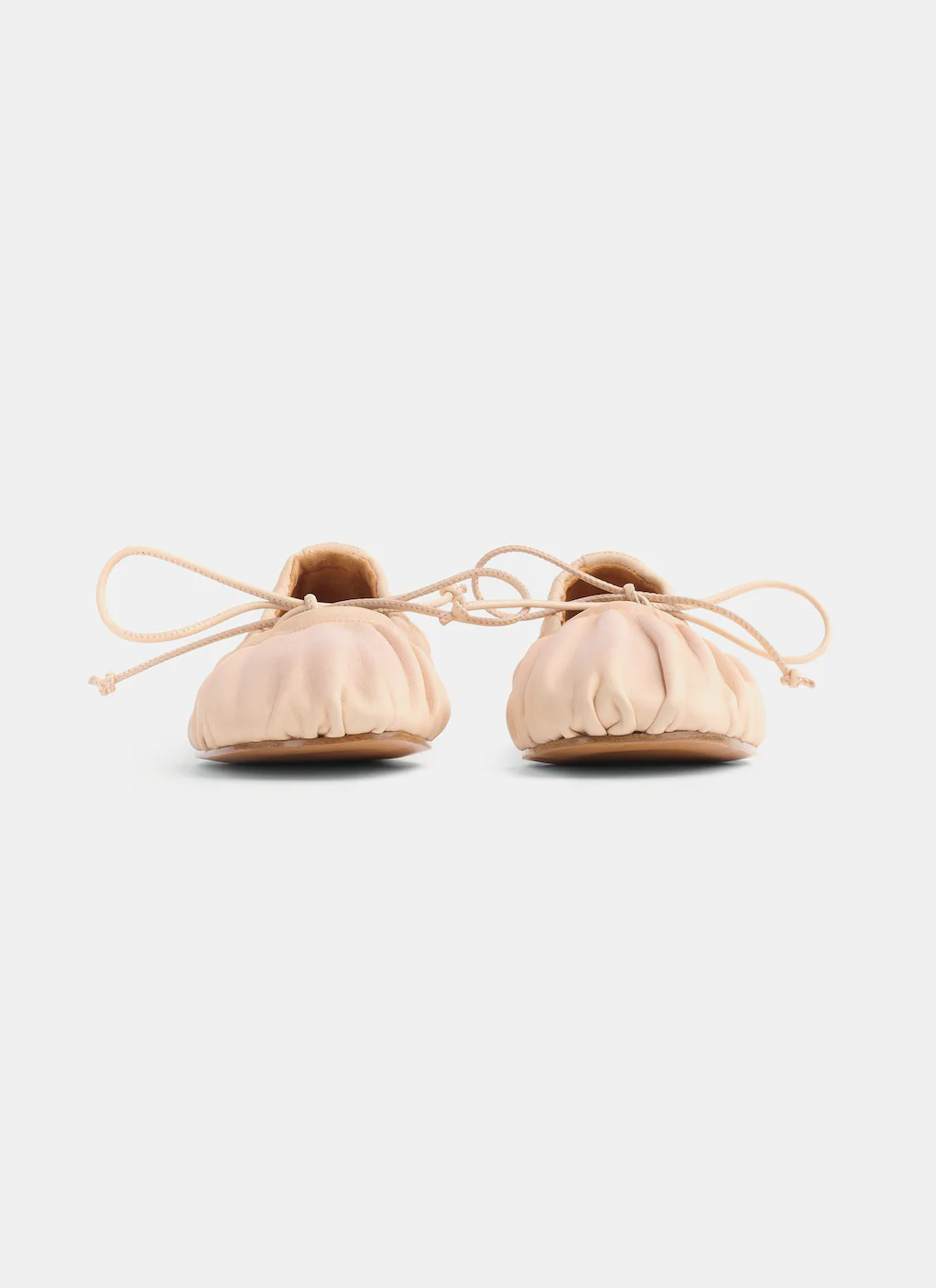 Leather Ballerina Flats in Alba - Image 4