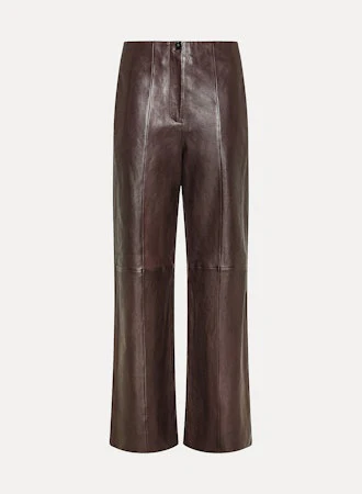 Nappa Leather Trousers in Cacao