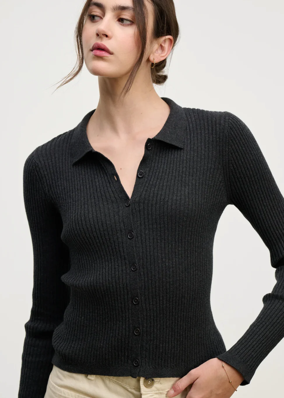 Nikki Cotton Cashmere Cardigan - Image 2