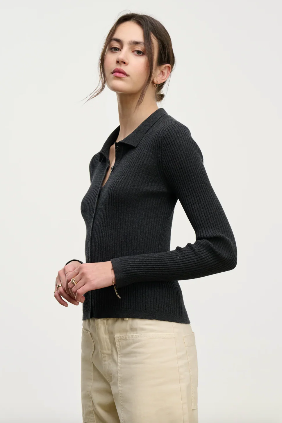 Nikki Cotton Cashmere Cardigan - Image 3