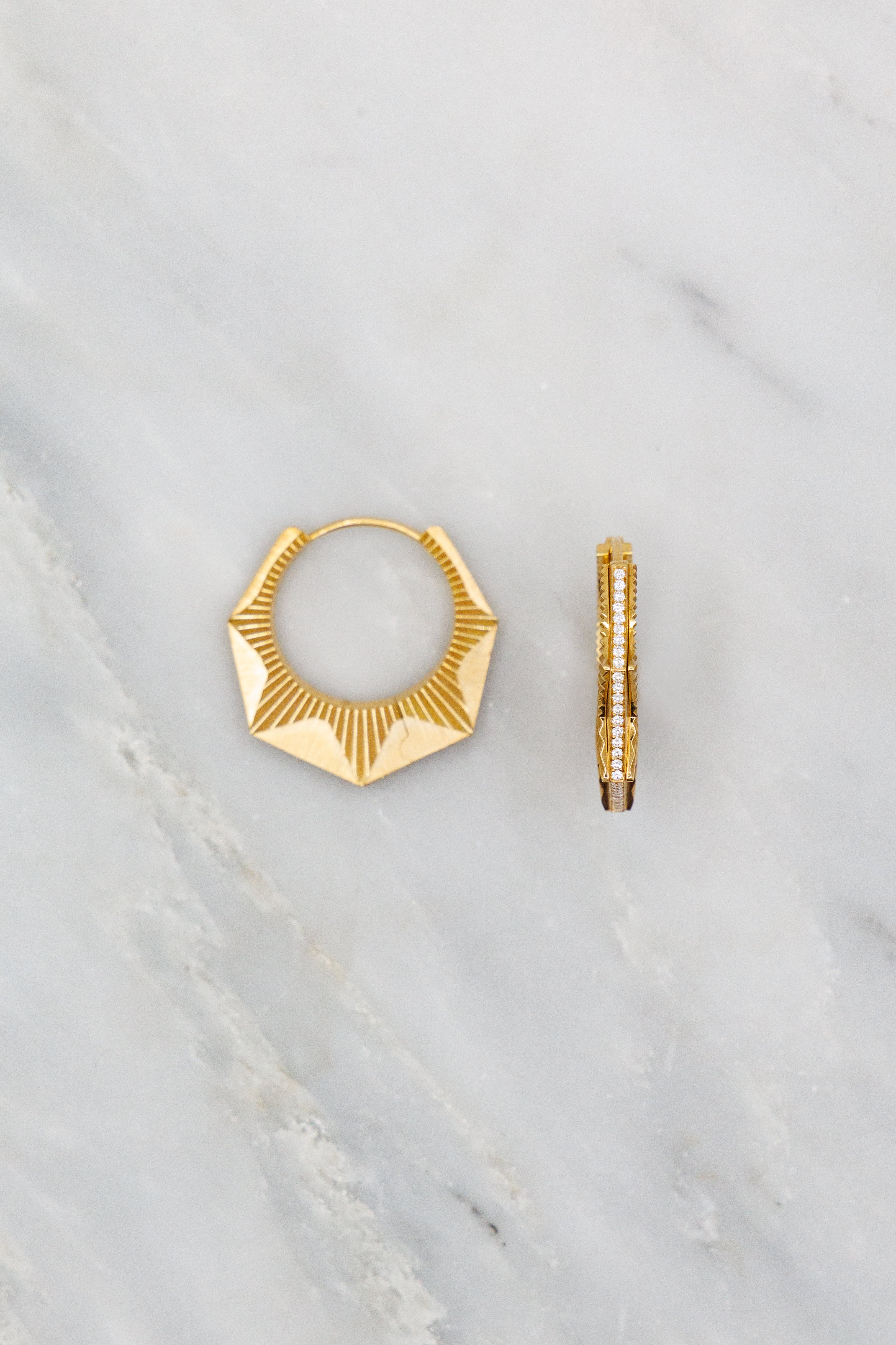 NYC Diamond Earring Large (Single Earring) - Image 3