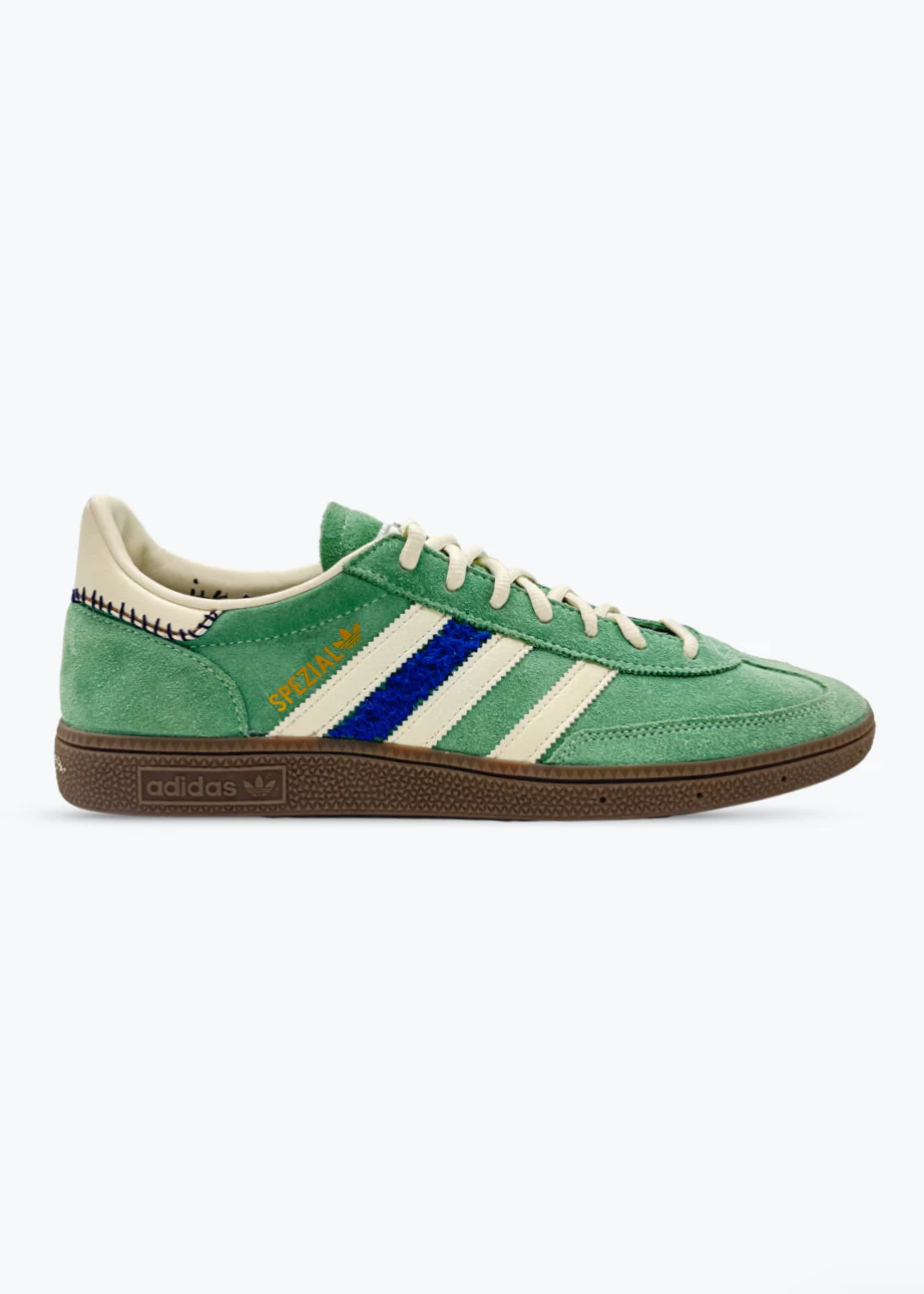 One-of-a-Kind Green Adidas Handball Spezial Sneakers