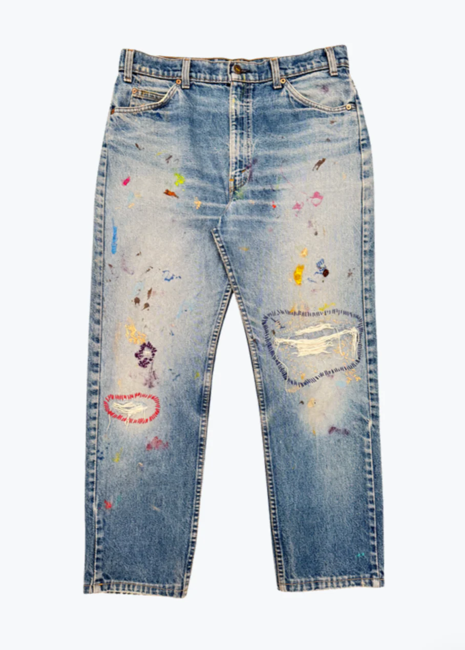 One-of-a-Kind Levi's Orange Tab Jeans