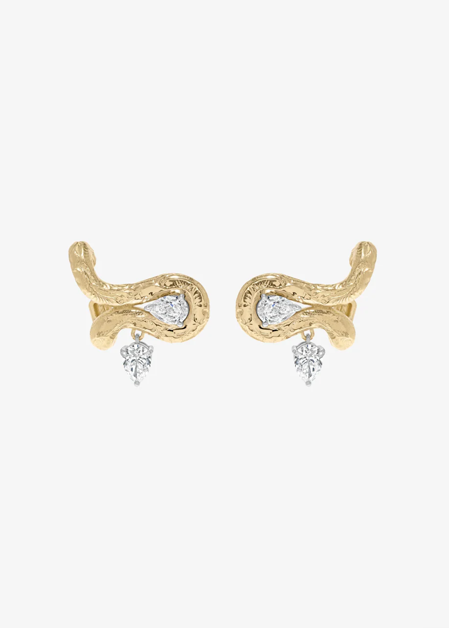 One-of-a-Kind Weathered Dew Drop Earrings
