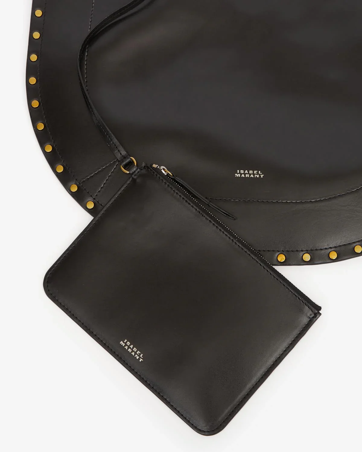 Oskan Hobo Soft Bag in Black Leather - Image 3