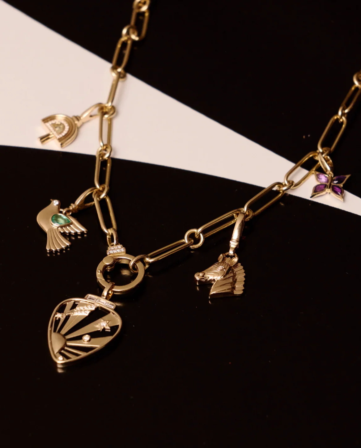 Oval Round Chain Necklace - Image 3