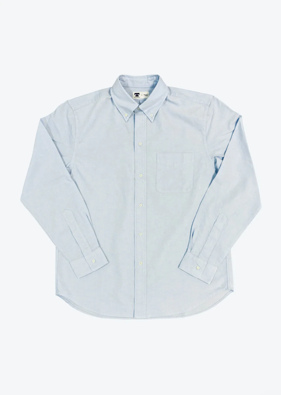 Oxford Button Down Shirt in Light Blue