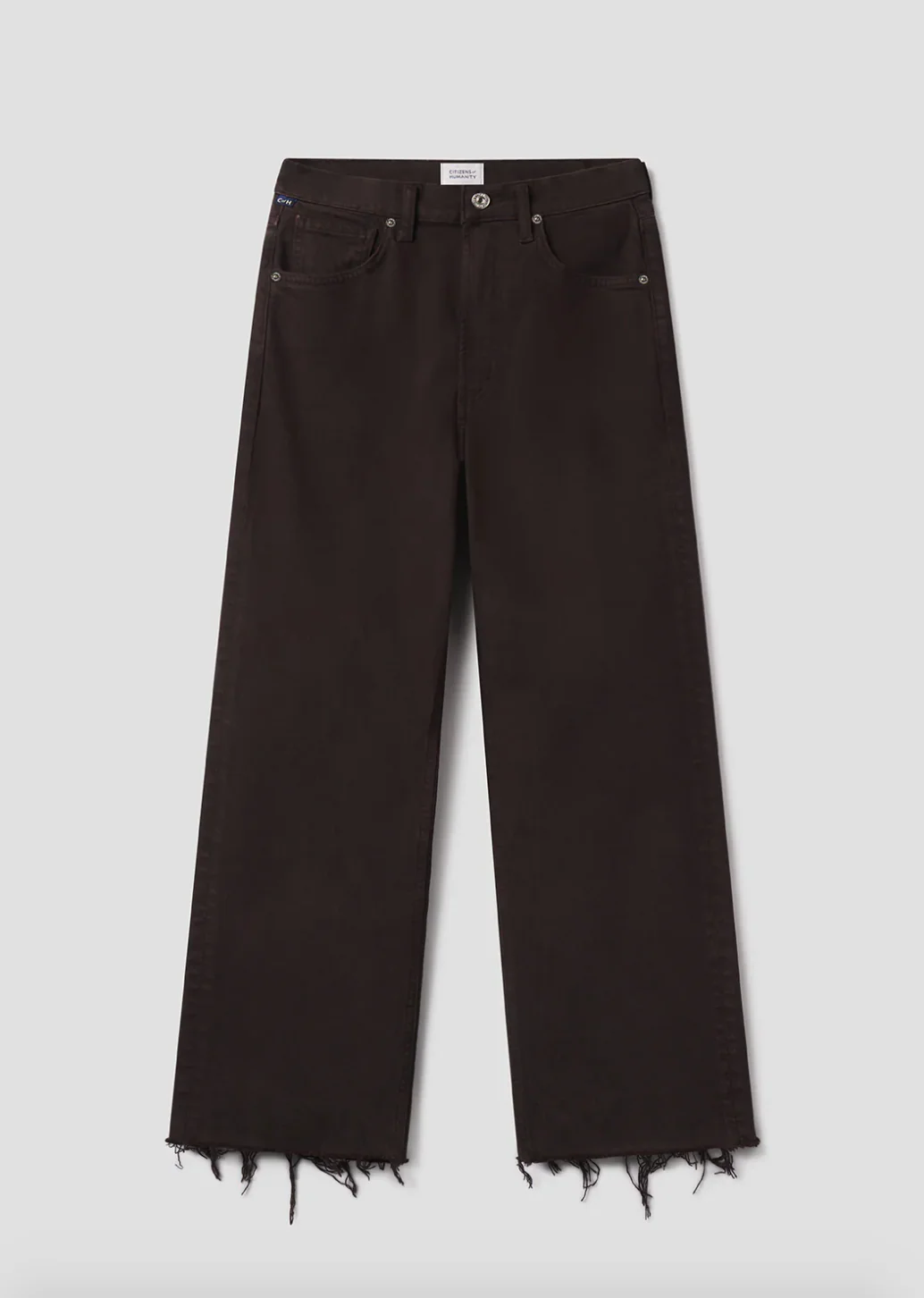 Palma Straight Leg Raw Hem in Carob