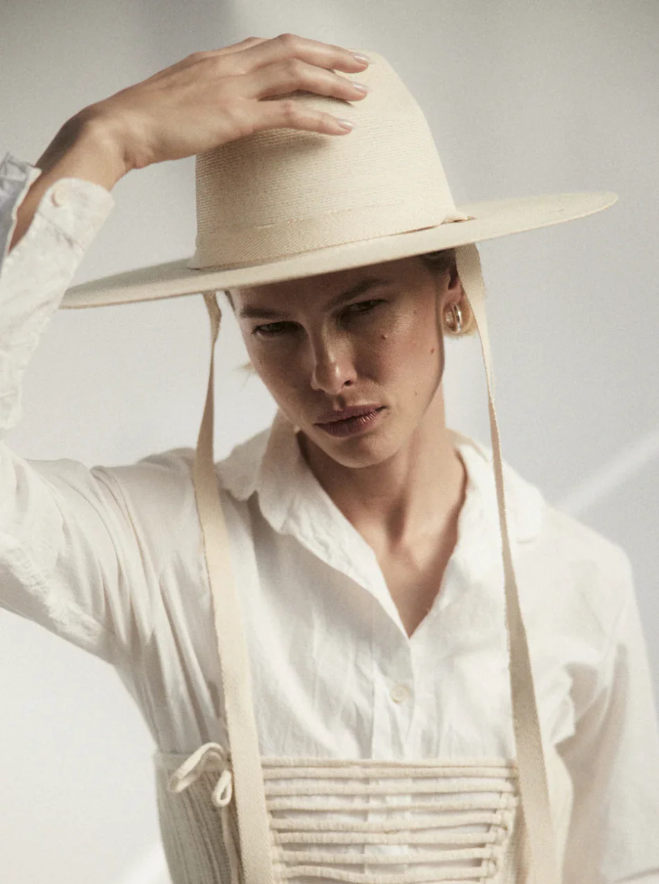 The Palmer Structured Palm Straw Hat - Image 2