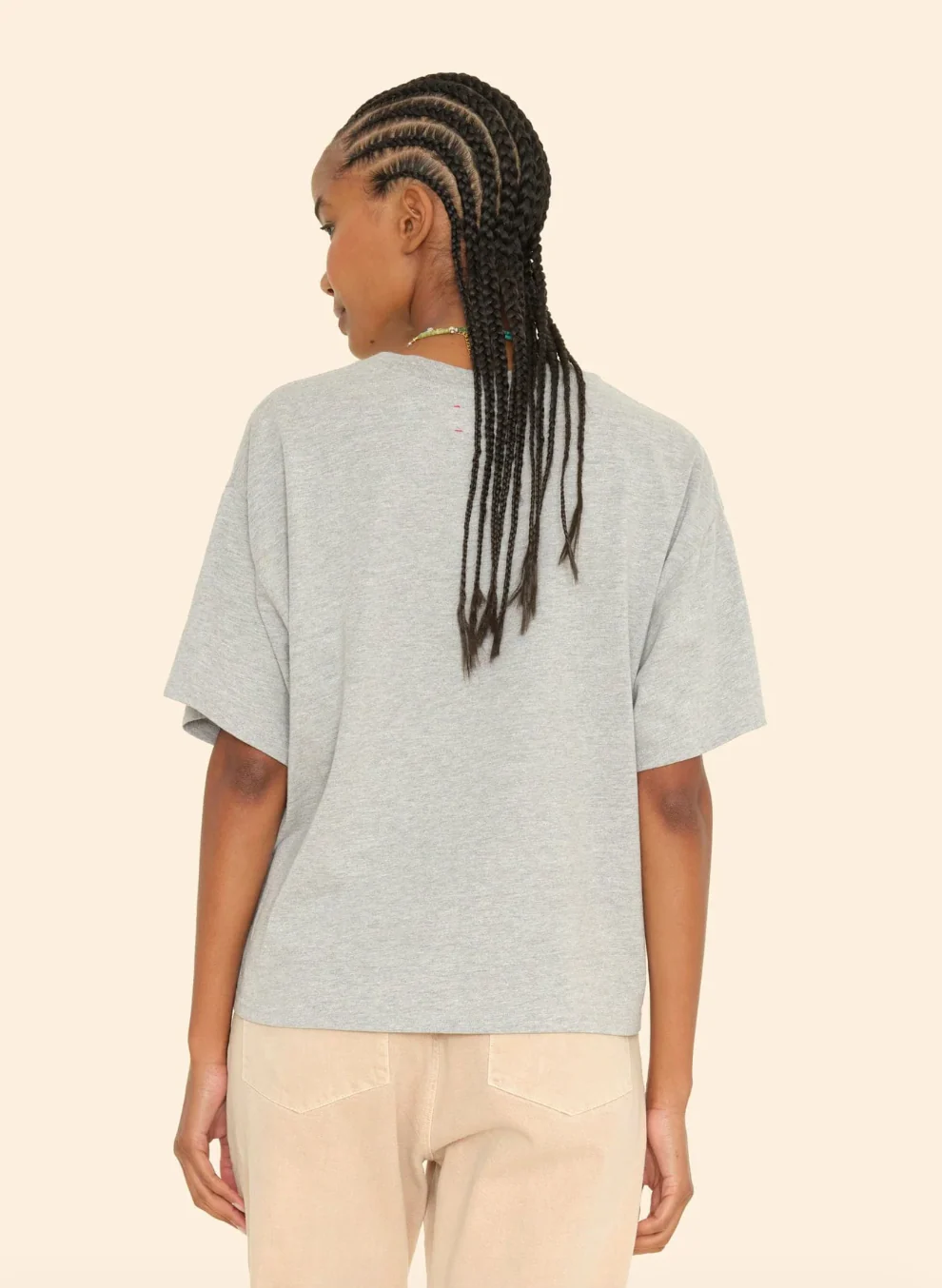 Palmer Tee in Heather Grey - Image 3