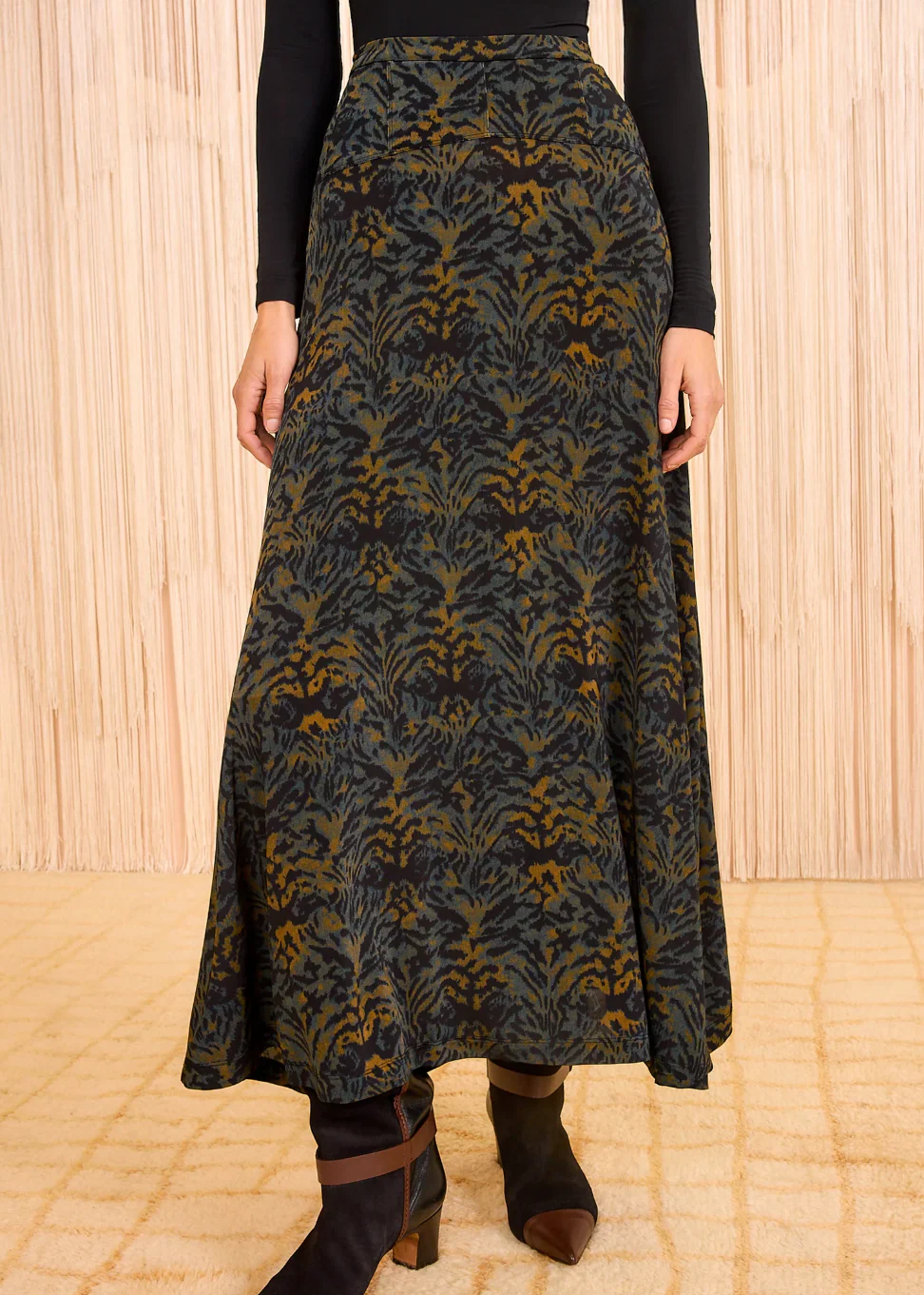 Paola Jersey High Waist Midi Skirt - Image 2