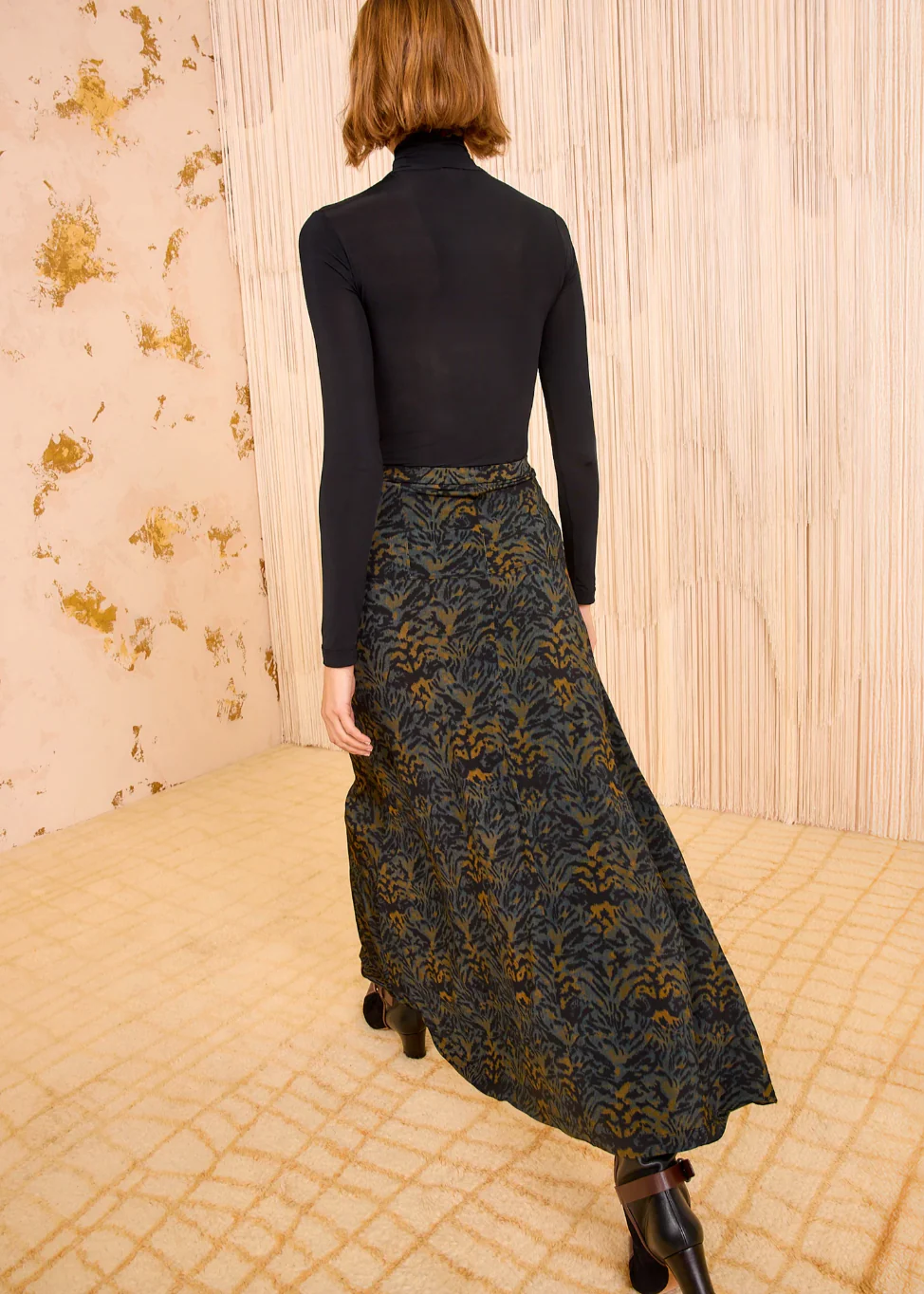 Paola Jersey High Waist Midi Skirt - Image 3