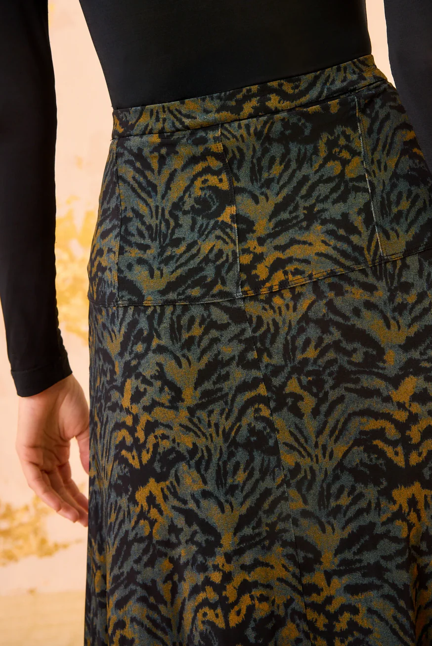 Paola Jersey High Waist Midi Skirt - Image 4