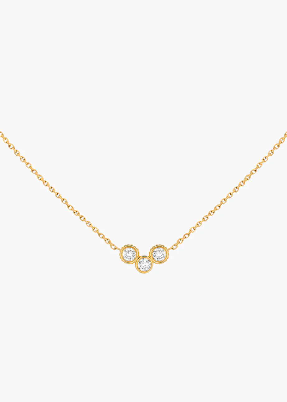 Petite Clique Diamond Necklace - Image 3