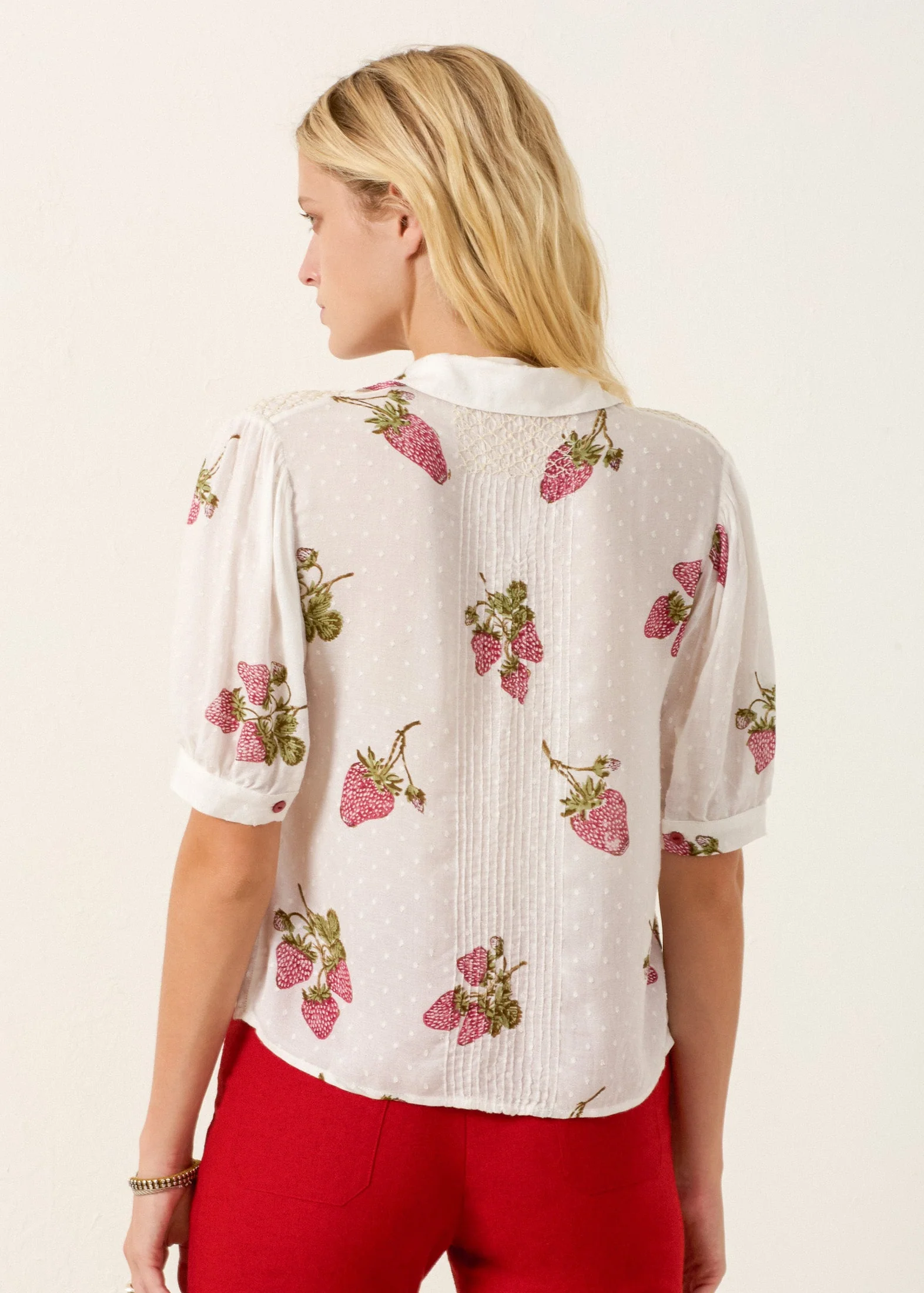Peyton Strawberry Dot Shirt - Image 2