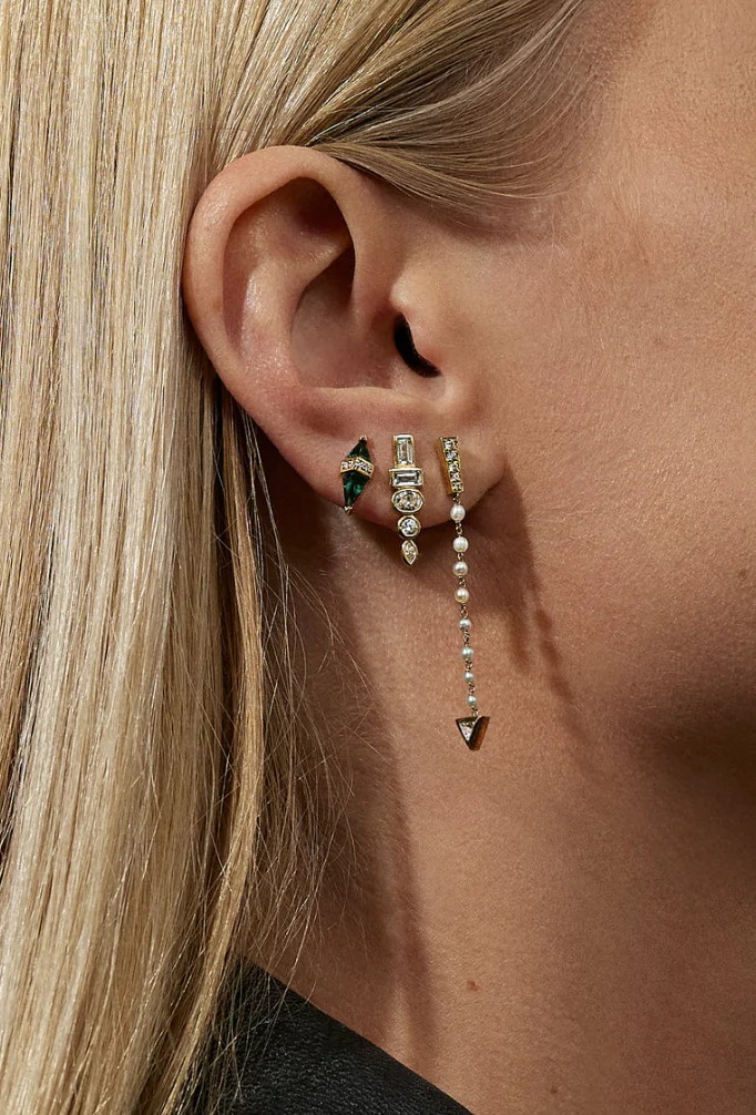 Pietra Studs with Turquoise - Image 2