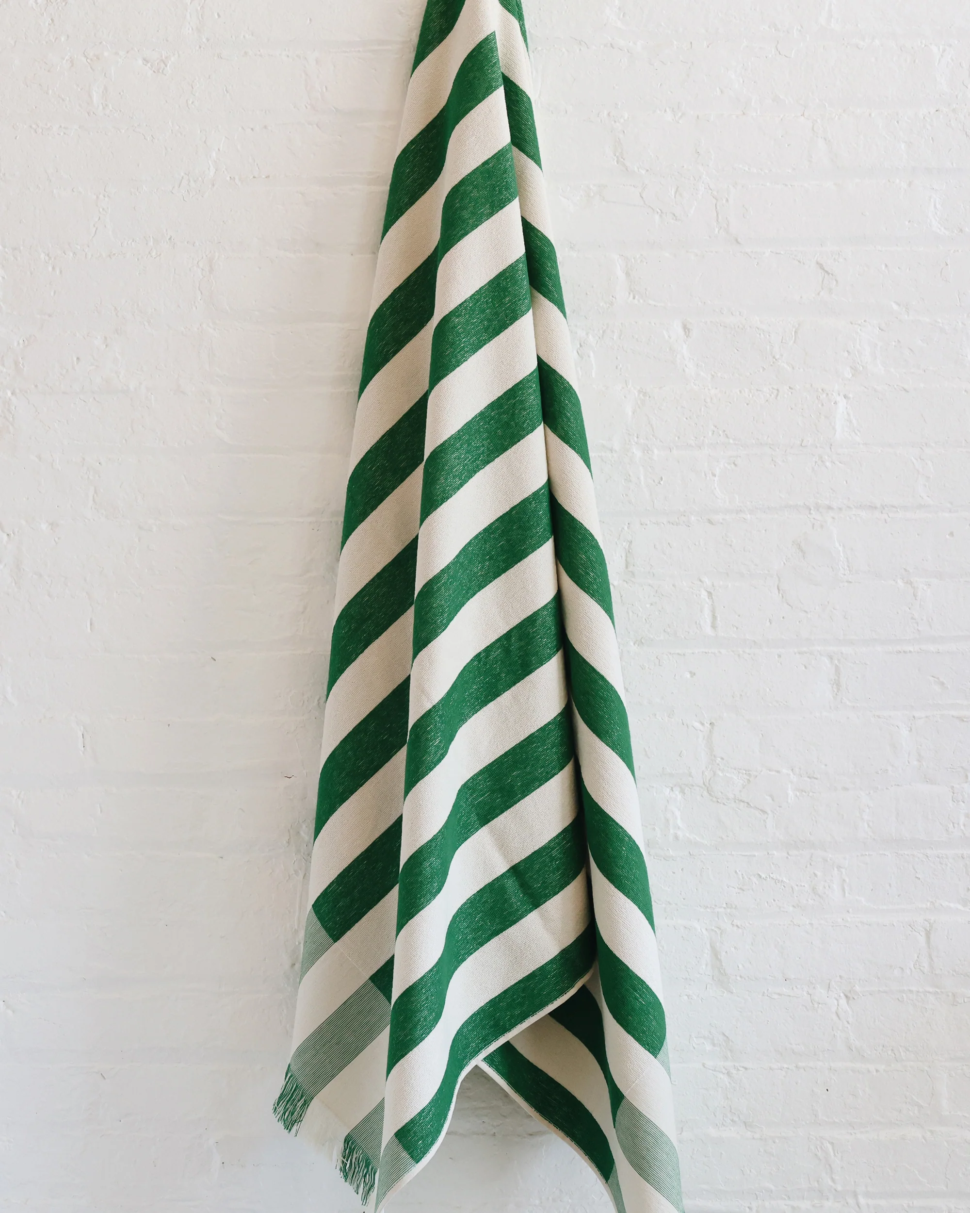 Plage Towel in Green Stripe - Image 3