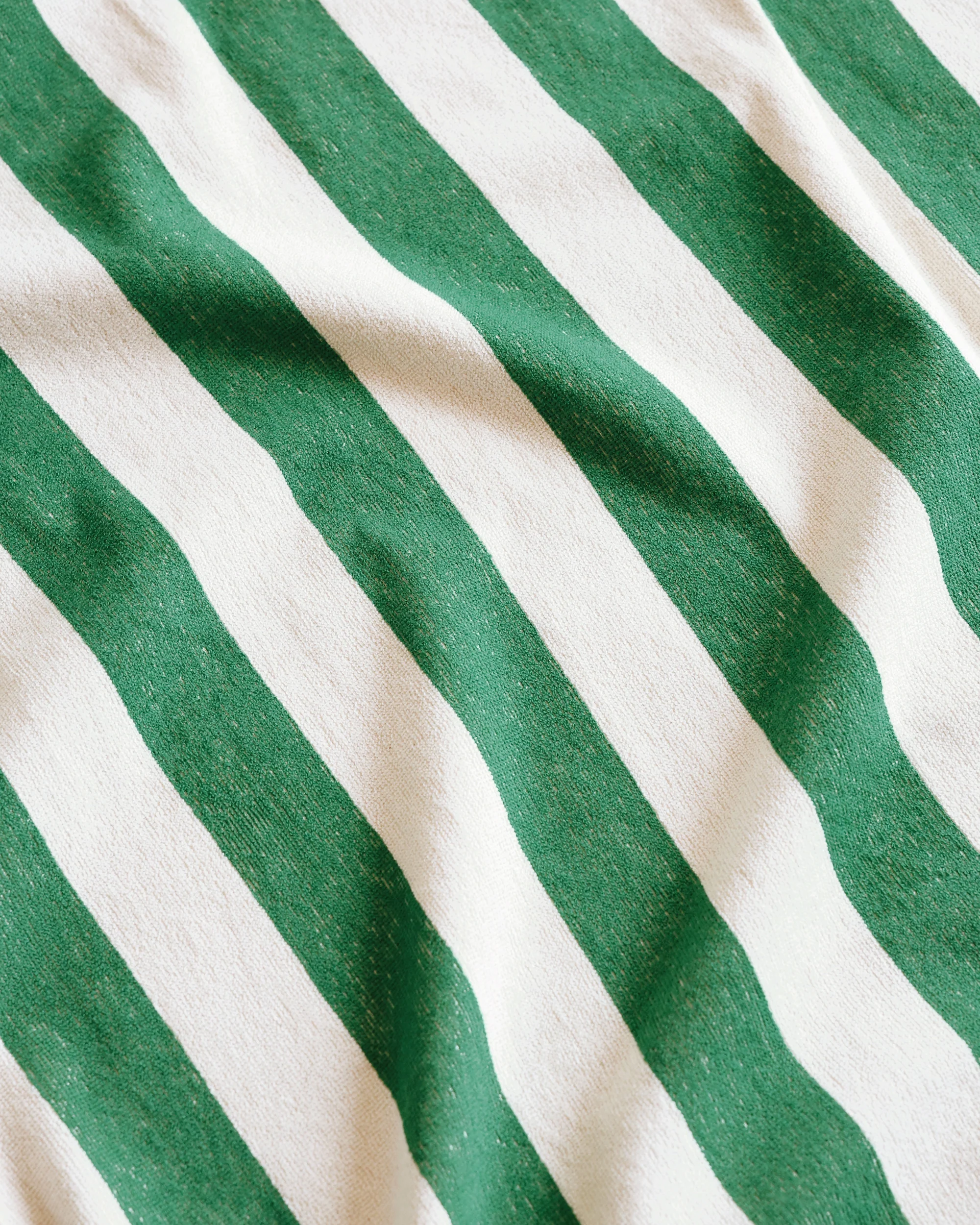Plage Towel in Green Stripe - Image 4