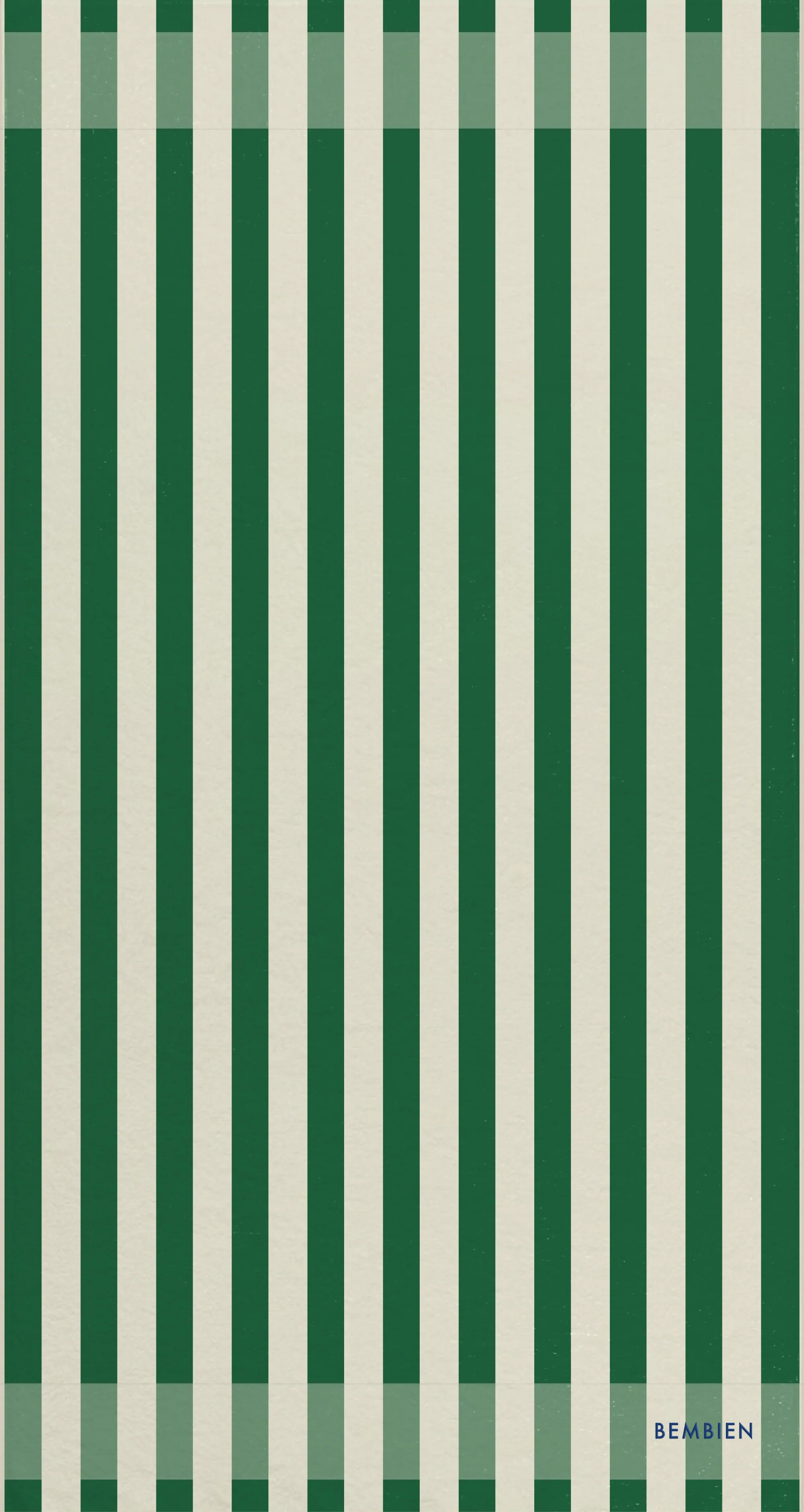 Plage Towel in Green Stripe - Image 5