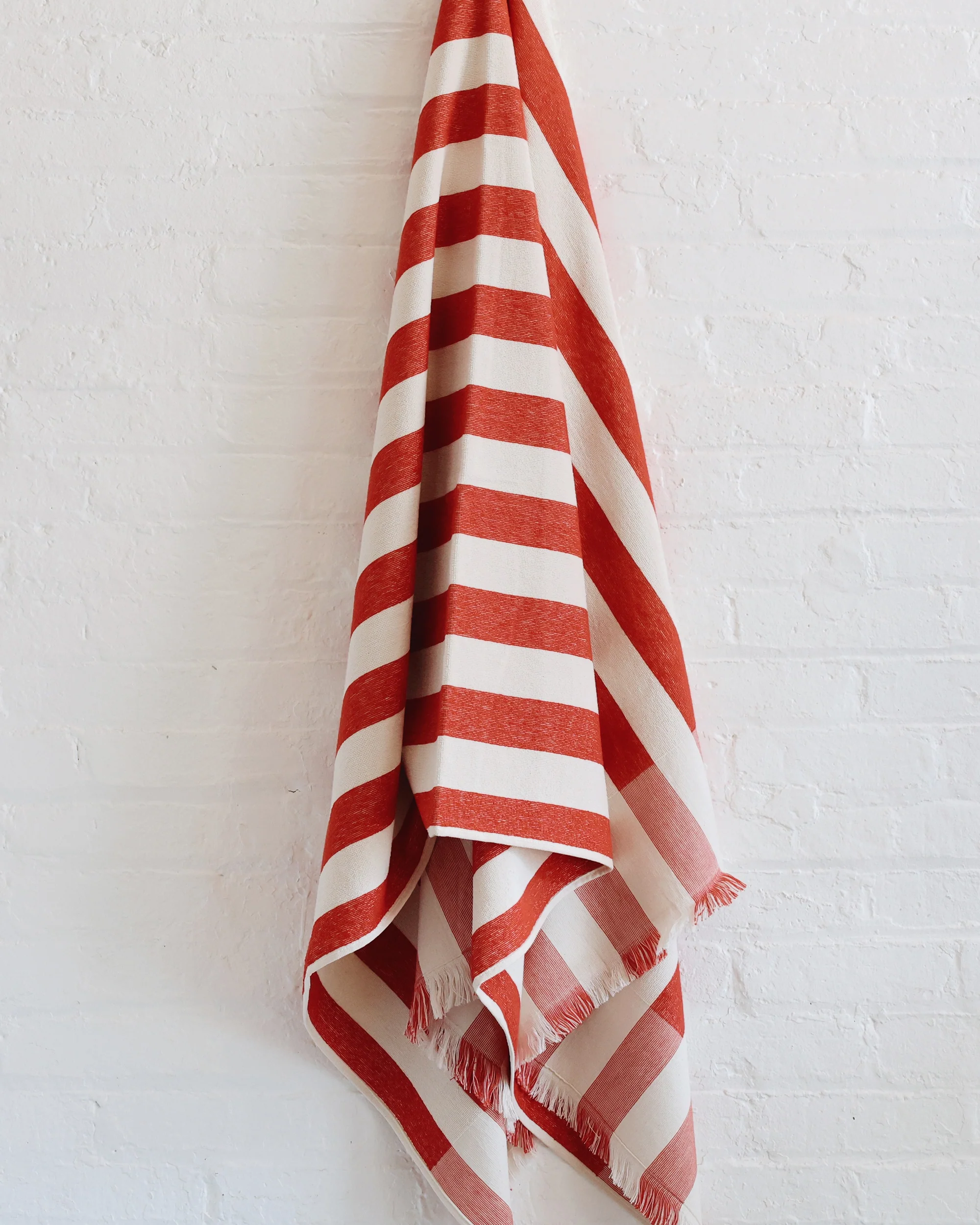 Plage Towel in Red Stripe - Image 4