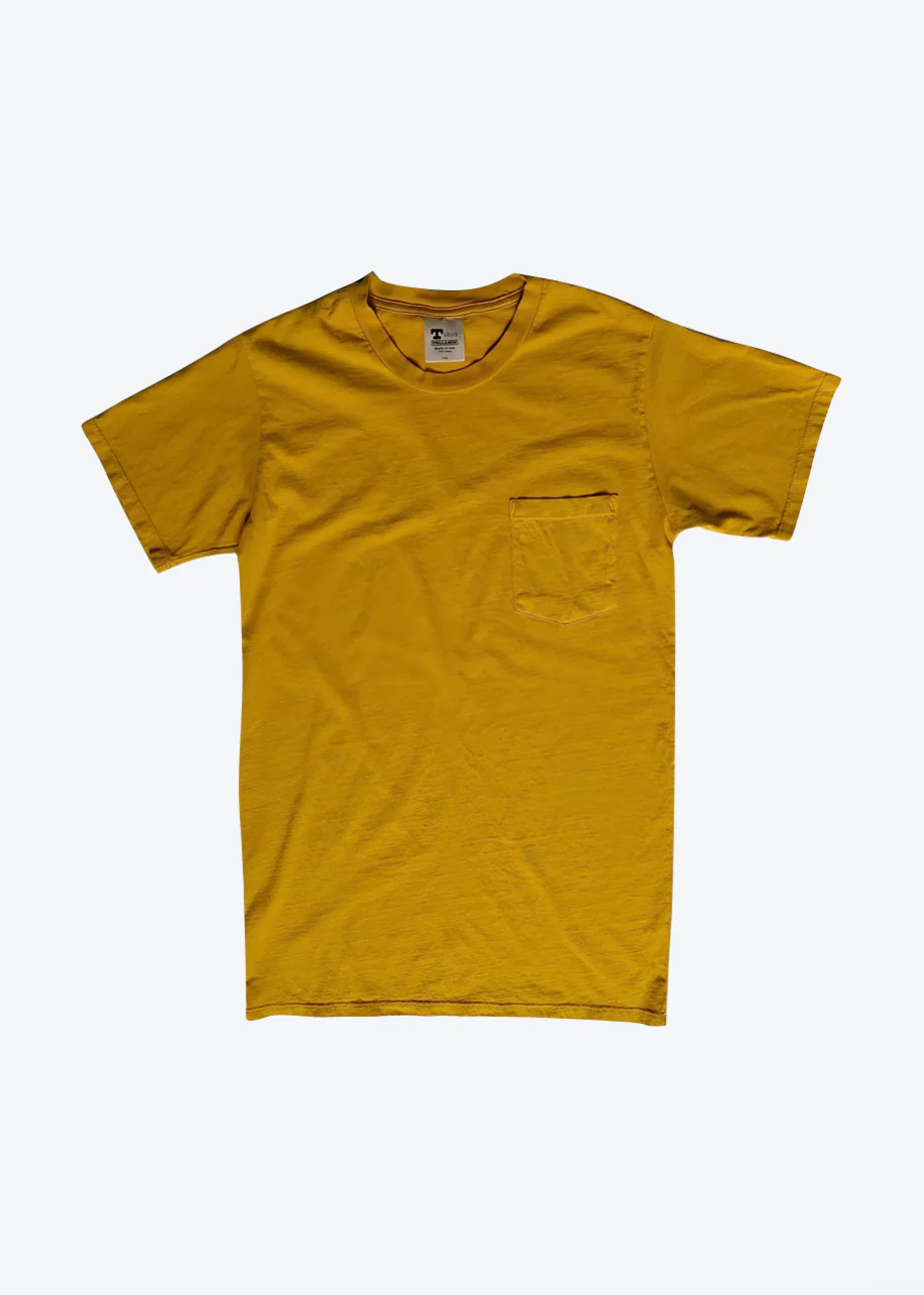 Pocket Tee in Gold