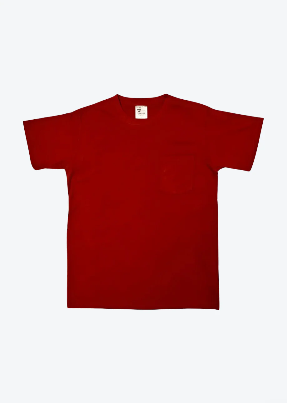 Pocket Tee in International Orange