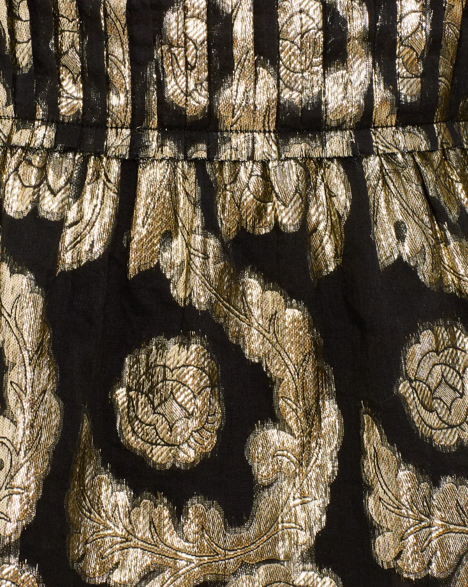 Priya Gunmetal Lurex Top - Image 3