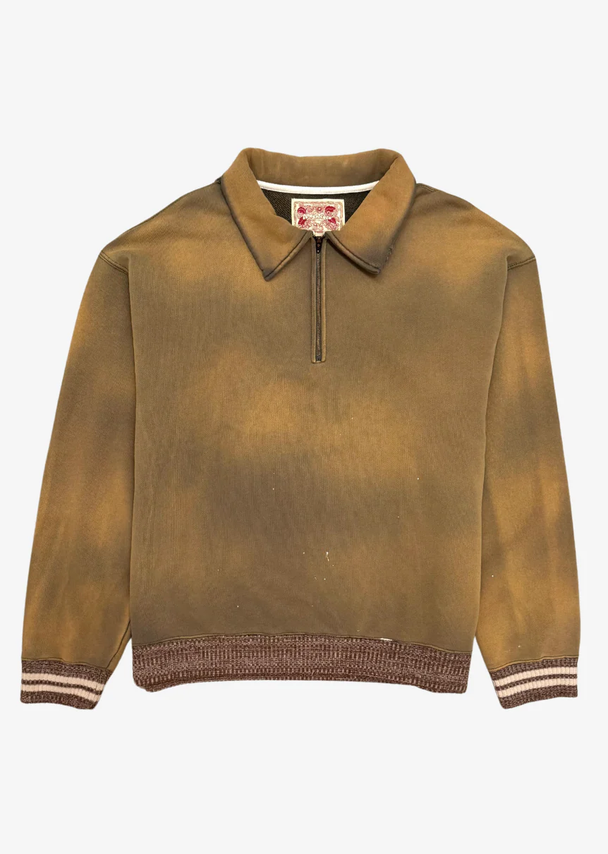 Quarter-Zip Collar Sweatshirt
