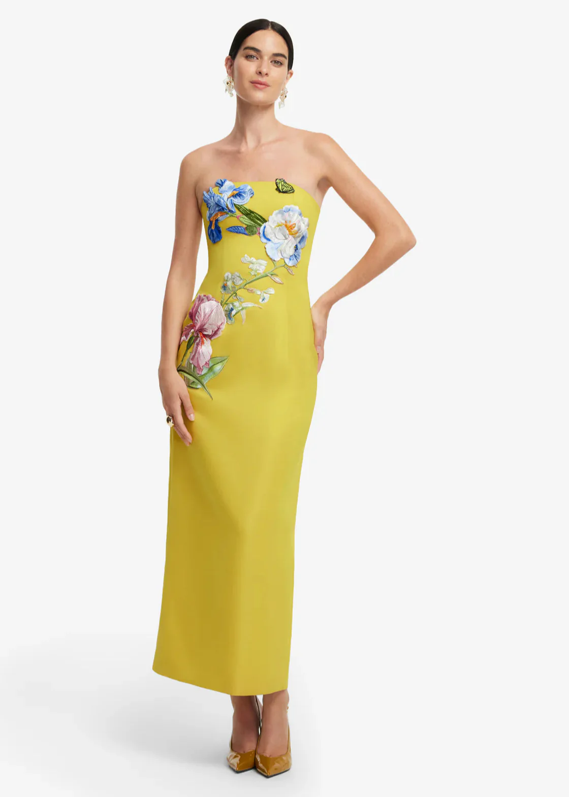 Rayna Appliqué Floral Bustier Maxi Dress - Image 3