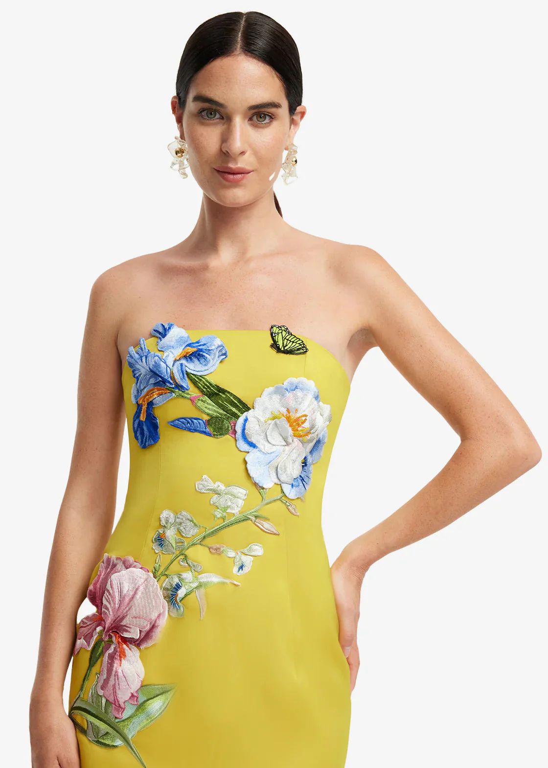 Rayna Appliqué Floral Bustier Maxi Dress - Image 4