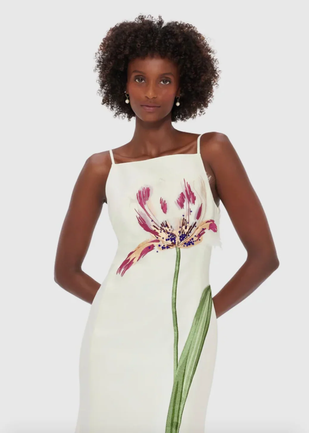 Regina Embellished Wool Blend Midi Dress - Image 4