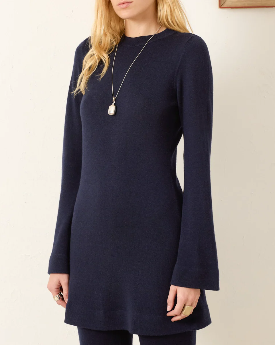 Romy Midnight Wool Dress - Image 3