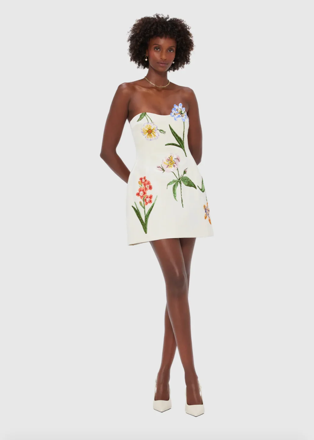 Rosario Velvet Mini Dress - Image 2