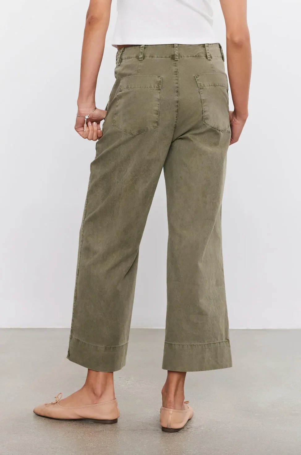 Sabine Cotton Canvas Pants in Axe - Image 2