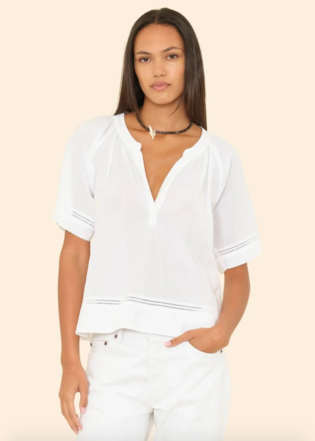 Sadie Top in White