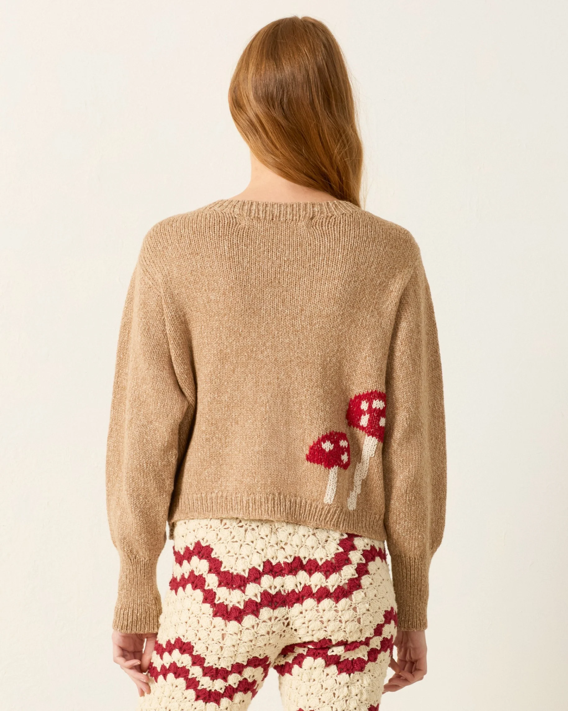 Sammi Mushroom Knit Cardigan - Image 2