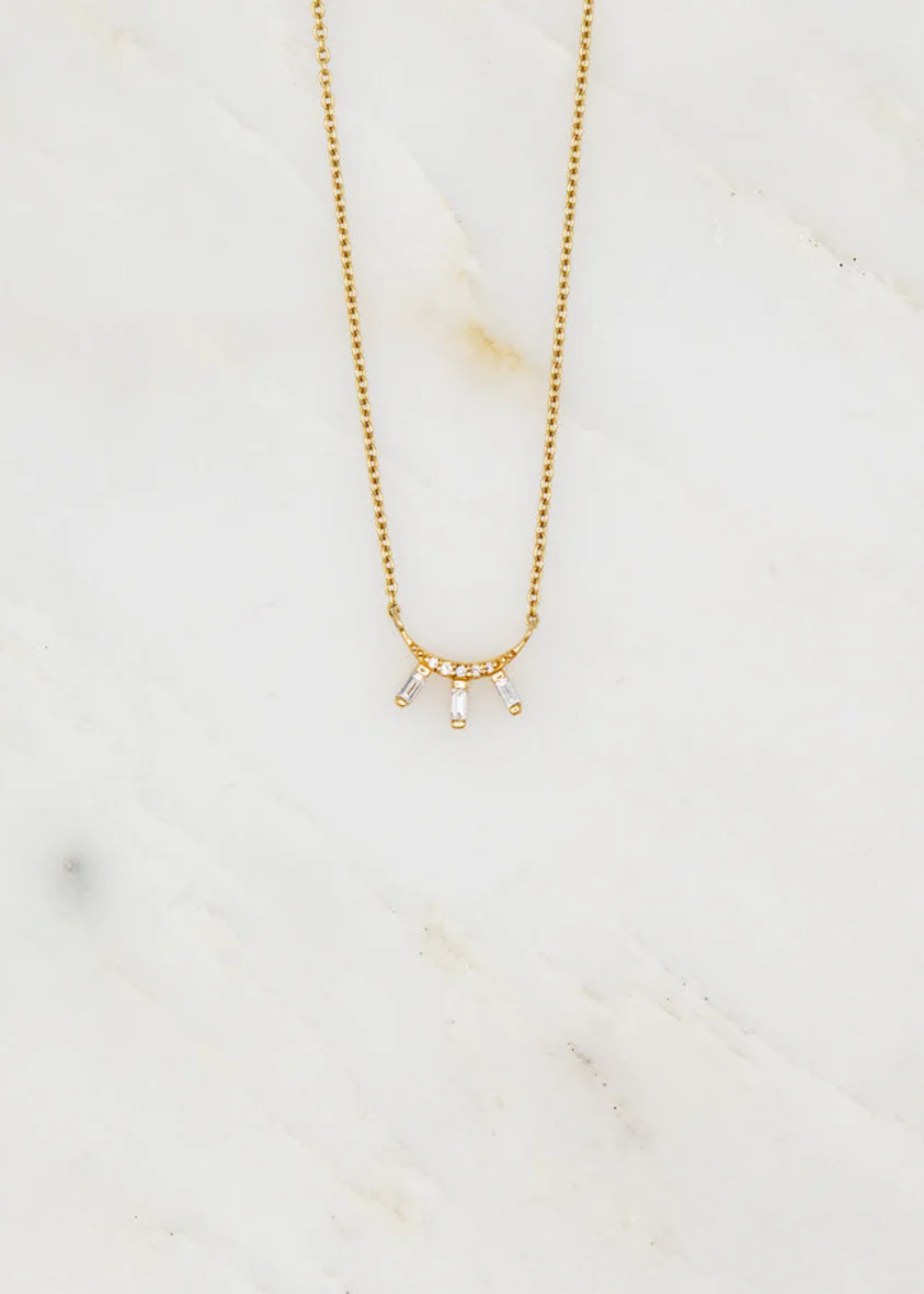 Ariel-1 Diamond Moonbeam Necklace
