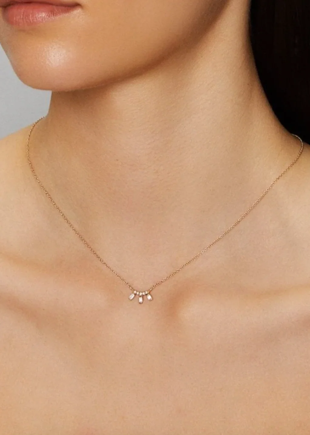 Ariel-1 Diamond Moonbeam Necklace - Image 2