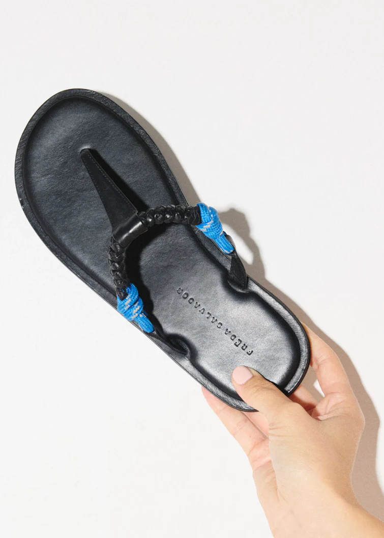 Selah Rope Thong Sandal in Cobalt - Image 4