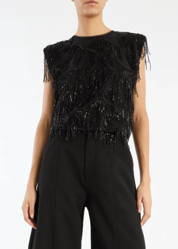 Sequined Sleeveless Top - Image 2