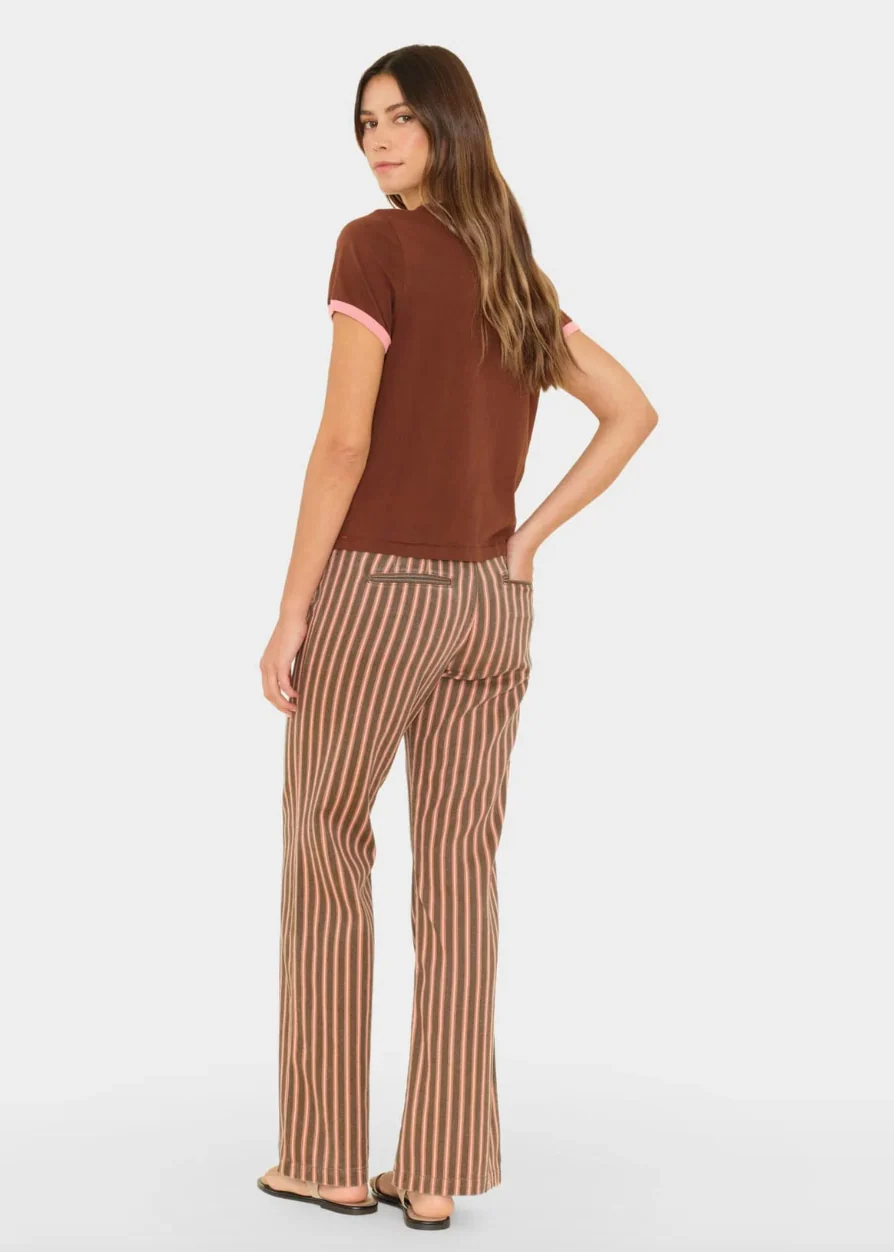Serra Pant in Canyon Rose Stripe - Image 2