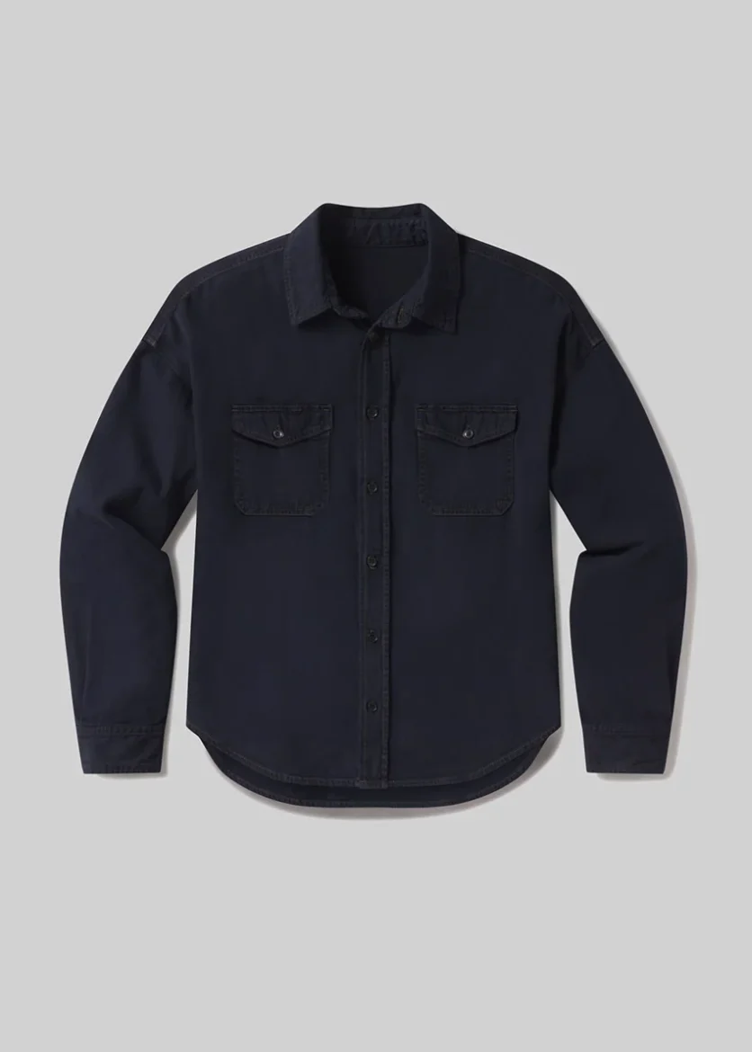 Shigoto Shirt Jacket in Dark Indigo