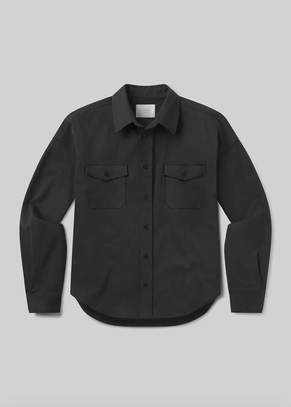 Shigoto Shirt Jacket in Grey Green