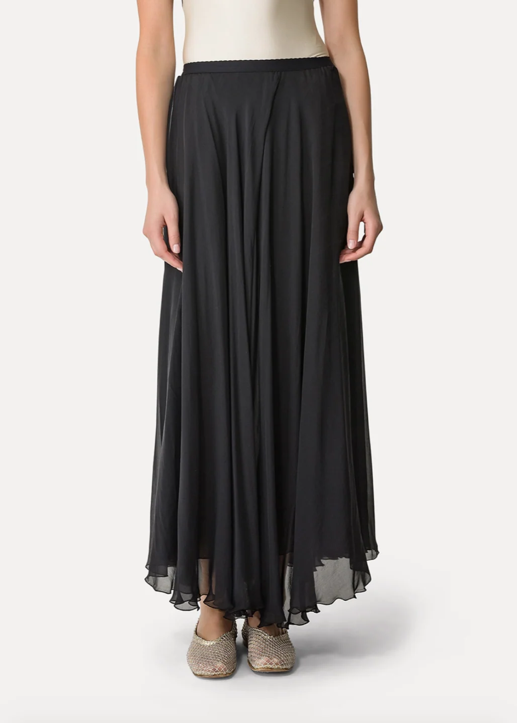 Silk Chiffon Skirt - Image 2