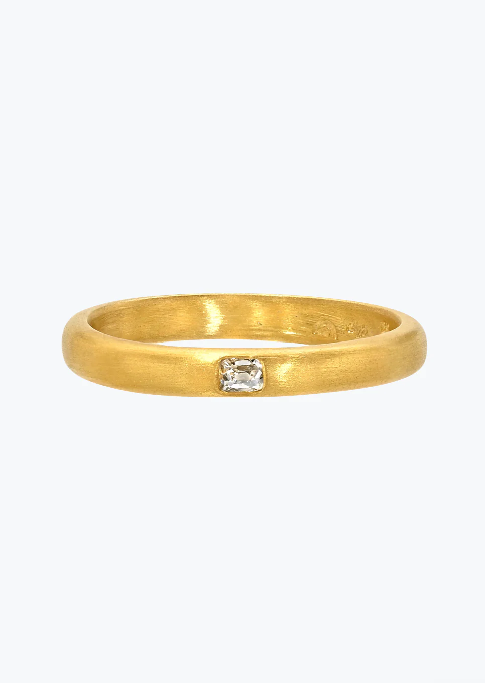 Single Diamond Signature Band