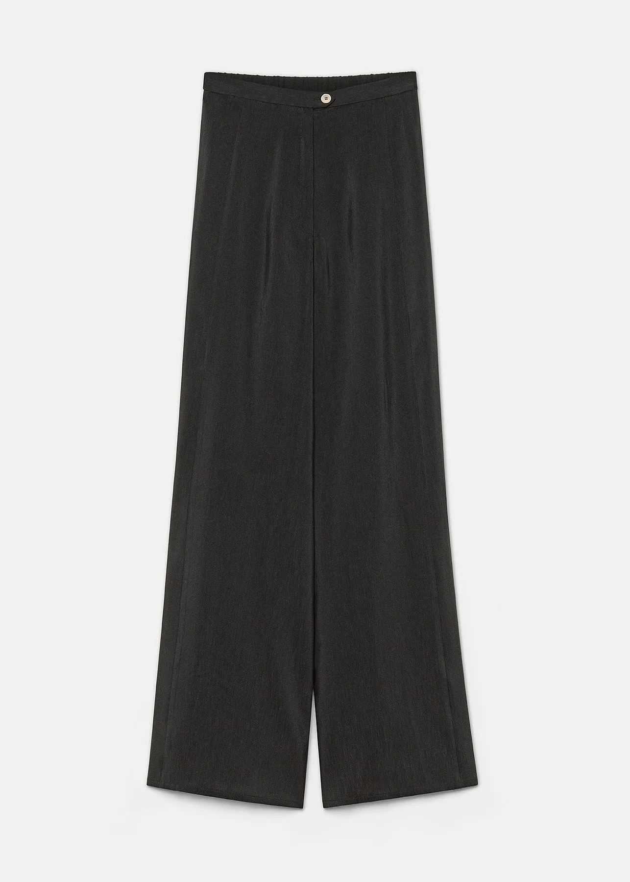 Linen and Viscose Flared Trousers