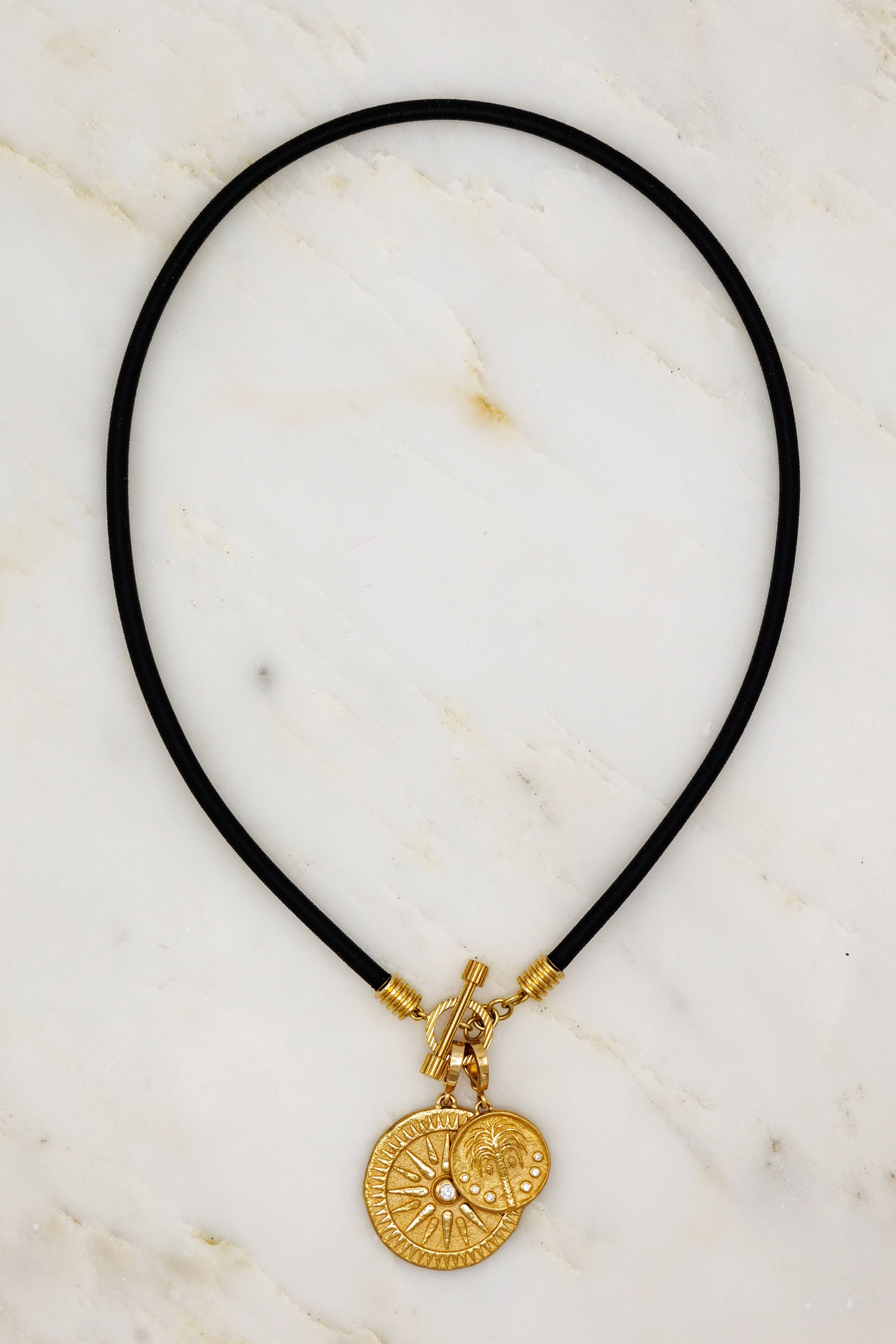 Small Divine Silk Toggle Necklace - Image 2