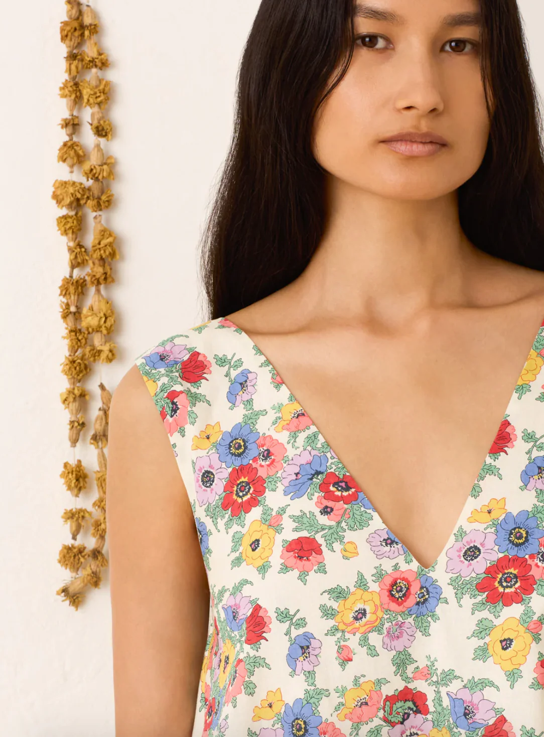Soleil Wildflower Linen Dress - Image 3