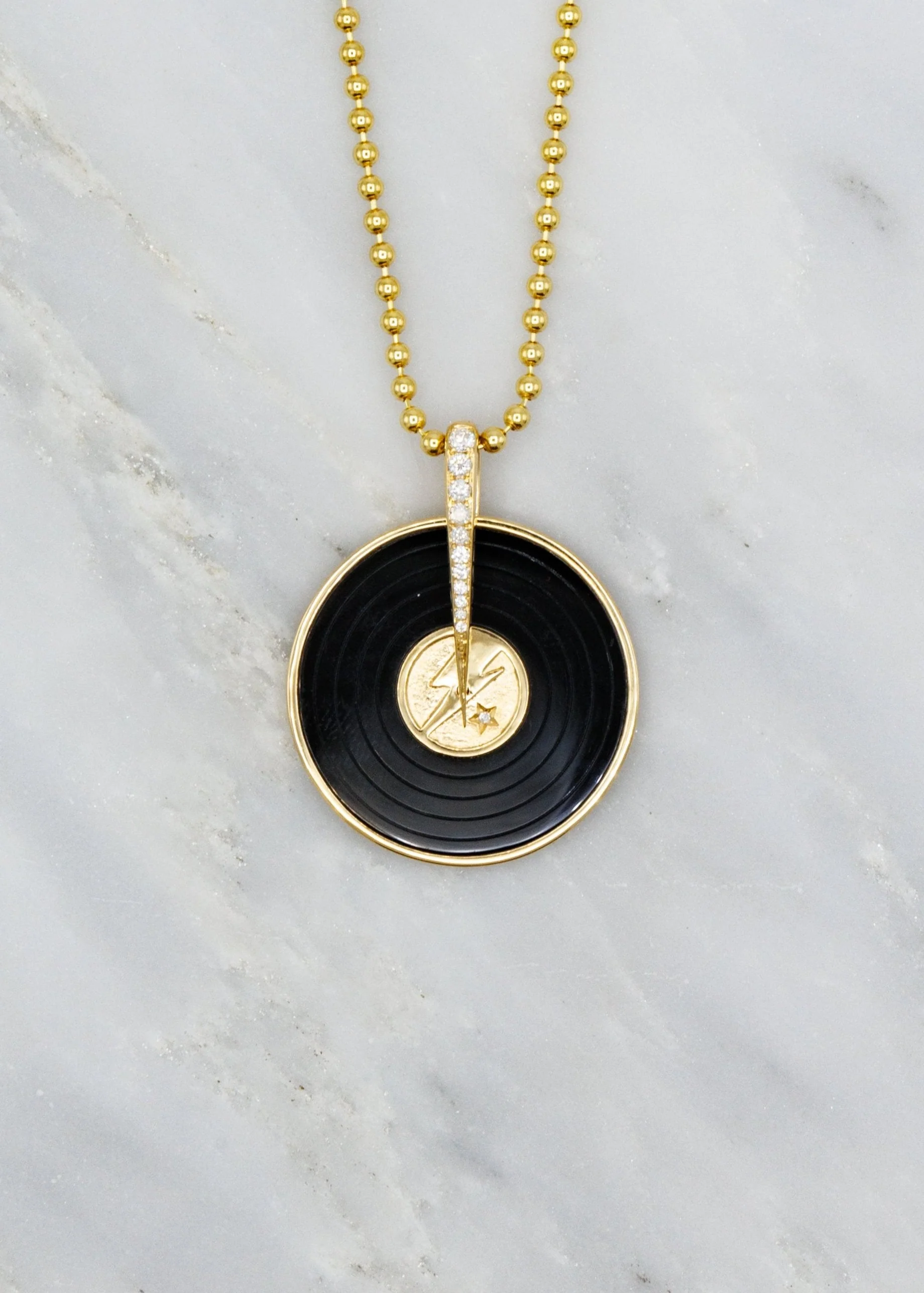 Spinning Record Pendant