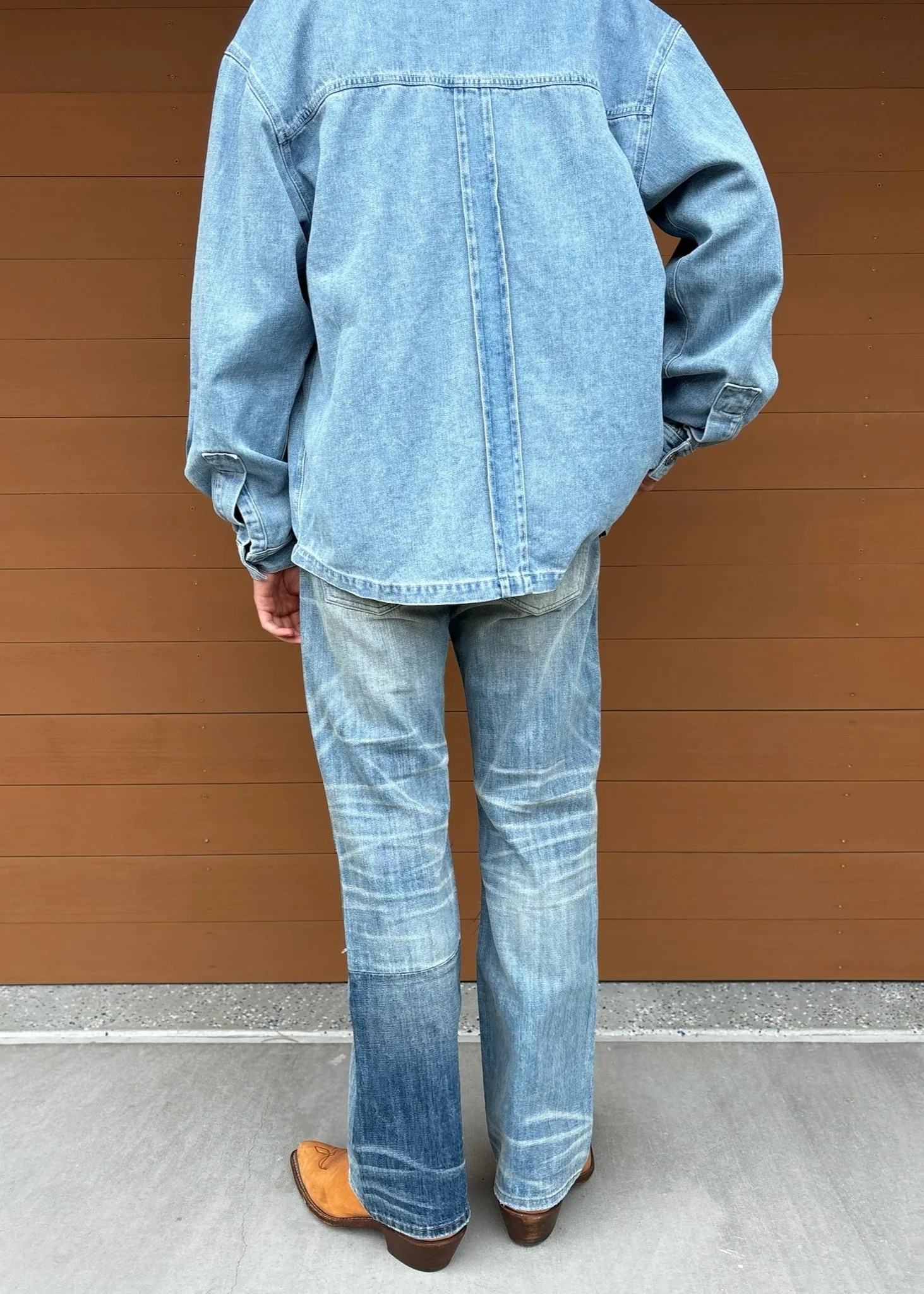 Dad Straight Leg Quilted Jeans - Image 4